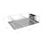 Kitchen Details Twisted Chrome 3-Piece Dish Rack